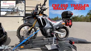 Trailer modification project for 2018 CRF 250L Rally - Wheel Chuck Welding