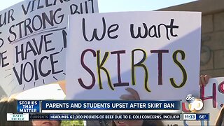 Parents and students upset after skirt ban