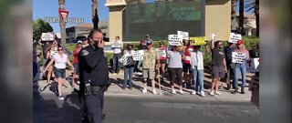Rally held in Henderson against the mask mandate