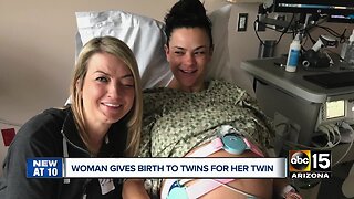 Former ASU player gives birth to twins for her twin sister