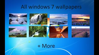 All windows 7 wallpapers