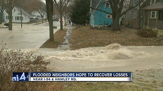 Flooded neighbors hope to recover losses