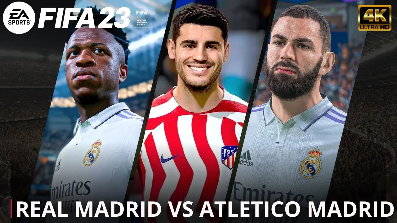 FIFA 23 no XBOX 360 GAMEPLAY ESPN - Real Madrid vs Atlético