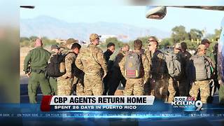 Border Patrol agents return from Puerto Rico
