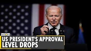 President Joe Biden's approval rating drops, hit its lowest level so far