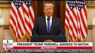 President Trump Gives Farewell Speech
