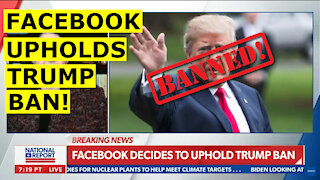 Donald Trump is still banned by Facebook.