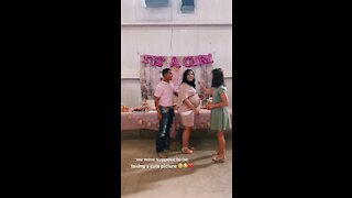 Surprise proposal during a gender reveal, baby shower.mp4
