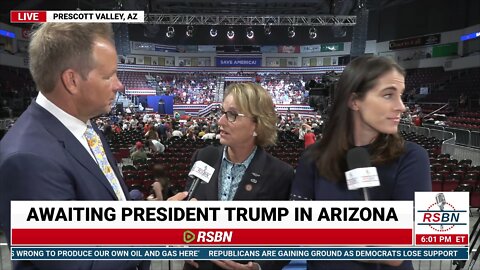 Sen. Wendy Rogers RSBN Interview at Prescott Valley Trump Rally
