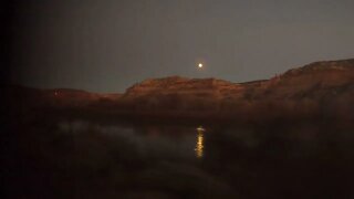 The Colorado River under the moonlight
