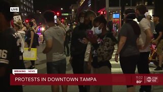 Protests continue in downtown Tampa, June 2
