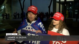 Trump supporters protest in Milwaukee