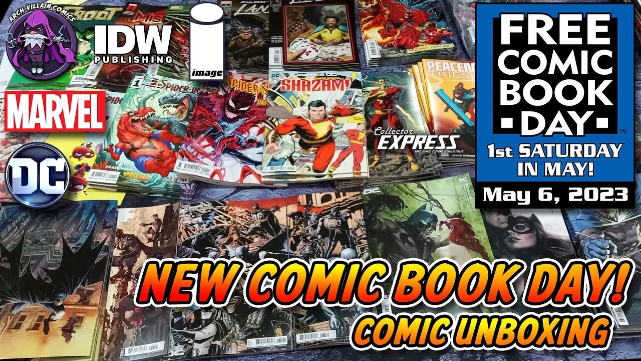 Free COMIC BOOK Day May 6 Marvel & DC Comics Unboxing May 3, 2023