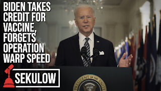 Biden Takes Credit for Vaccine, Forgets Operation Warp Speed