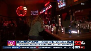 Gov. Newsom addresses enforcement