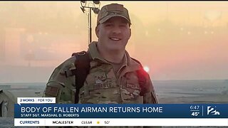 Body of fallen Guardsman returns home