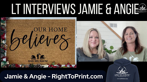8.29.22 - AWK interview with Jamie and Angie of Right To Print - TOUCHING the People of the EARTH daily!