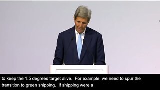 John Kerry Wants Green Shipping