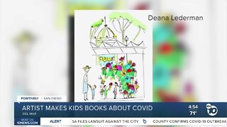 Artist makes kids books about COVID