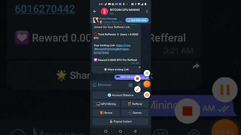 Gpu mining on Telegram