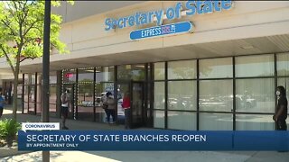 Michigan Secretary of State branches reopen by appointment only