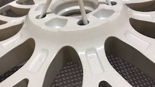 Powder coated BMW wheels