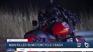 Man killed in motorcycle crash