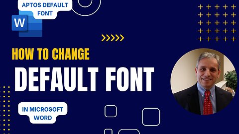 How to change default font in Word and set it to Aptos