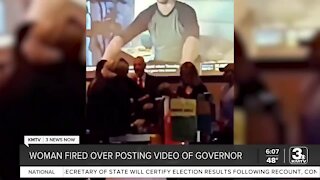 Woman fired after posting video of governor