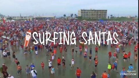 Sylvia Miami : Les Pères Noël surfers à Cocoa Beach (Florida)