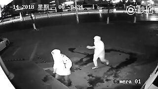 Inglorious Burglars Caught Red-Handed On Security Camera