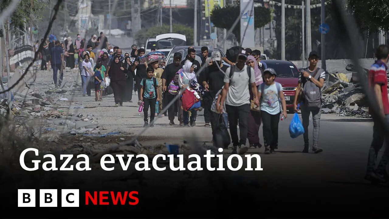 Israel Evacuation Order - Tens Of Thousands Flee Northern Gaza