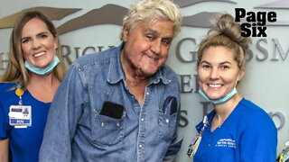 Jay Leno reveals face, hand scars as he's discharged from hospital burn unit