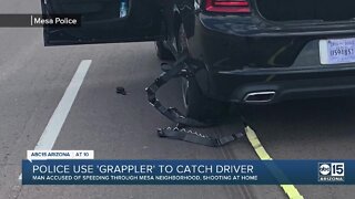 Police use 'grappler' to catch driver