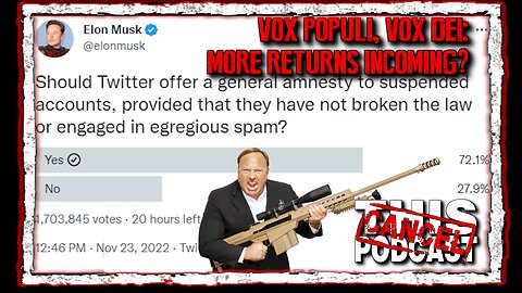 Could Elon Musk's Thanksgiving Eve Twitter Poll Lead to The Return of Alex Jones (and more)?