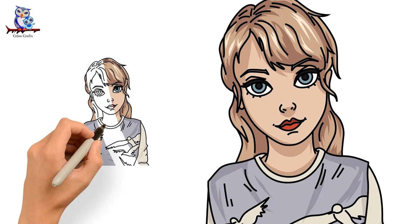 How To Draw Taylor Swift 1989 Tutorial