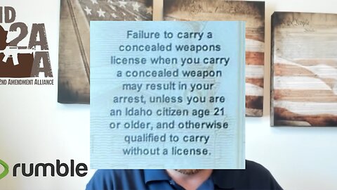 Idaho Concealed Carry Licenses Have Wrong Info?