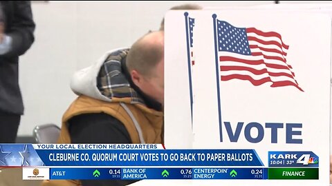 Cleburne County, Arkansas goes back to a paper-only voting system