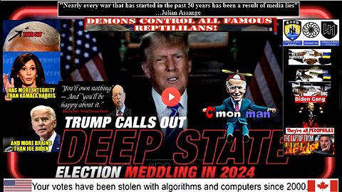 Trump Calls Out Deep State Meddling in 2024 Election (Election Fraud links in description)