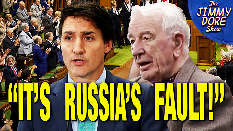 Justin Trudeau Tries To Blame Applauding A Nazi On RUSSIA!