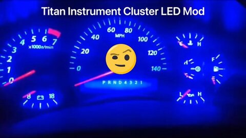 2006 Nissan Titan Instrument Gauge Cluster LED Mod Blue Dash Lights
