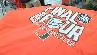 University of Miami fans scoop up Final Four shirts