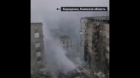 Borodianka região de Kiev - Depois de alguns ataques Borodianka region of Kiev - After some attacks