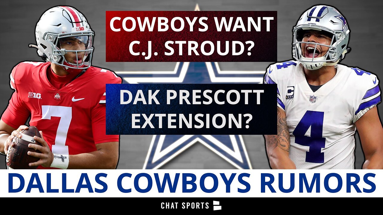 Dallas Cowboys Rumors Trade Up For CJ Stroud Or Extend Dak Prescott?