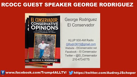 RCOCC GUEST SPEAKER GEORGE RODRIGUEZ