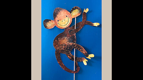 aapje op een stokje - innerbeeld = atelierklomp & illustratia