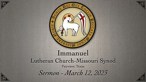 Sermon - March 12, 2023