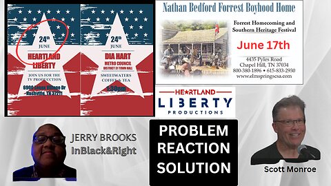6-14-2023 Heartland Liberty Live Wednesday 8-9pm Central | Jerry Brooks - InBlackandRight