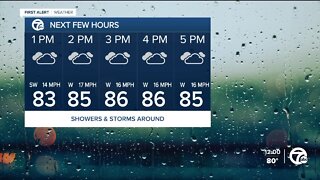 Metro Detroit weather: showers and storms around