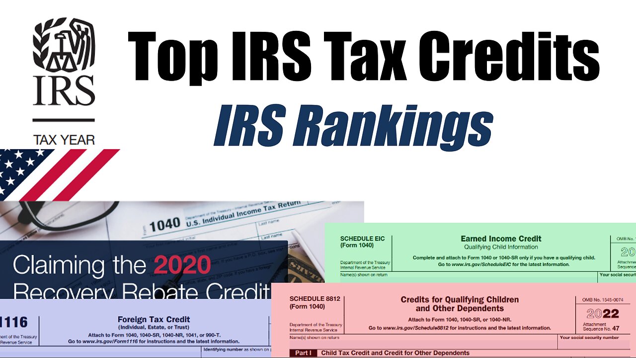 Top IRS Tax Credits IRS Rankings for 10 Leading Tax Credits